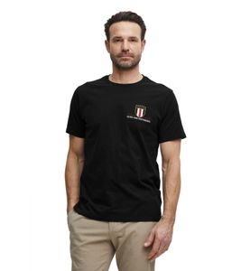 klassisches FQ1924 FQOlaf Herren T-Shirt mit Rundhals Shirt 21900540-ME-193911 Schwarz