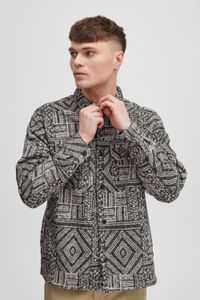 classica SOLID SDGestin uomo camicia a maniche lunghe in tessuto sintetico camicia 21107906-194008 Nero