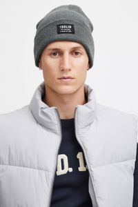 classic SOLID SDIrwin men's beanie in easy-care synthetic fabric cap 21301127-ME-1840051 Grey
