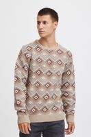 classique BLEND homme pull maille fine avec col rond pull en maille 20715873-161104 Beige