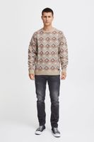 classique BLEND homme pull maille fine avec col rond pull en maille 20715873-161104 Beige