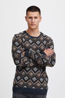 classique BLEND homme pull maille fine avec col rond pull en maille 20715873-194024 Bleu