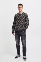 classique BLEND homme pull maille fine avec col rond pull en maille 20715873-194024 Bleu