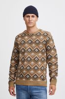 classique BLEND homme pull maille fine avec col rond pull en maille 20715873-181022 Beige