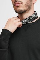 classic BLEND BHCerstan men's fine knit sweater with crew neck knit sweater 20716722ME-194007 Black