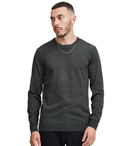 klassischer BLEND BHCerstan Herren Feinstrickpullover mit Rundhals Strickpullover 20716722ME-200278 Grau