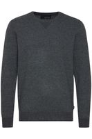 classic BLEND BHCerstan men's fine knit sweater with crew neck knit sweater 20716722ME-200278 Grey