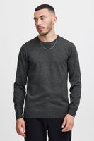 classic BLEND BHCerstan men's fine knit sweater with crew neck knit sweater 20716722ME-200278 Grey