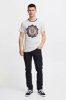 klassisches BLEND BHOrion Herren T-Shirt mit Rundhals Shirt 20716730ME-110602 Weiß