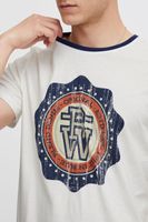 klassisches BLEND BHOrion Herren T-Shirt mit Rundhals Shirt 20716730ME-110602 Weiß
