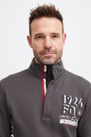 classique FQ1924 FQWilliam homme pull troyer avec col montant pull-over 21900589-190201 Gris