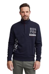 klassischer FQ1924 FQWilliam Herren Troyer mit Stehkragen Pullover 21900589-194011 Blau