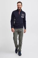 classique FQ1924 FQWilliam homme pull troyer avec col montant pull-over 21900589-194011 Gris