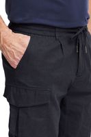 klassische FQ1924 FQHenry linen Herren Leinenshorts mit Reißverschluss Shorts 21900624-194011 Grau