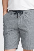 klassische FQ1924 FQHenry Herren Leinenshorts mit Reißverschluss Shorts 21900626-194011 Grau