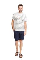 klassisches FQ1924 FQTom SS Herren T-Shirt mit Rundhals Shirt 21900644-114201 Weiß