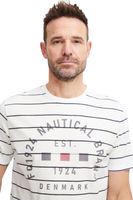 klassisches FQ1924 FQTom SS Herren T-Shirt mit Rundhals Shirt 21900644-114201 Weiß