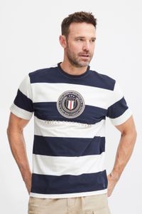 klassisches FQ1924 FQTom SS Herren T-Shirt mit Rundhals Shirt 21900645-114201 Weiß