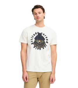 klassisches BLEND Herren T-Shirt mit Rundhals Shirt 20717344-203636 Weiß