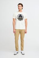 klassisches BLEND Herren T-Shirt mit Rundhals Shirt 20717344-203636 Weiß