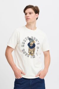classic BLEND men's T-shirt with crew neck shirt 20717344-203634 White