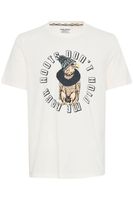 clásica BLEND hombre camiseta con cuello redondo camiseta hombre 20717344-203634 Blanco