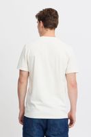 clásica BLEND hombre camiseta con cuello redondo camiseta hombre 20717344-203634 Blanco