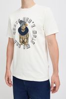 clásica BLEND hombre camiseta con cuello redondo camiseta hombre 20717344-203634 Blanco
