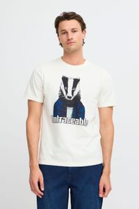 classic BLEND men's T-shirt with crew neck shirt 20717344-203633 White