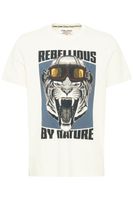 klassisches BLEND Herren T-Shirt mit Rundhals Shirt auch in großen Größen 20717344-203635 Weiß