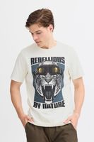 klassisches BLEND Herren T-Shirt mit Rundhals Shirt auch in großen Größen 20717344-203635 Weiß
