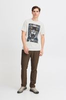 klassisches BLEND Herren T-Shirt mit Rundhals Shirt auch in großen Größen 20717344-203635 Weiß