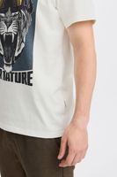 klassisches BLEND Herren T-Shirt mit Rundhals Shirt auch in großen Größen 20717344-203635 Weiß