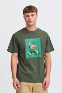 klassisches SOLID SDNong Herren T-Shirt mit Rundhals Shirt 21108418-190415 Grün