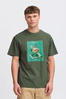 klassisches SOLID SDNong Herren T-Shirt mit Rundhals Shirt 21108418-190415 Grün