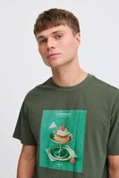 klassisches SOLID SDNong Herren T-Shirt mit Rundhals Shirt 21108418-190415 Grün