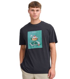 klassisches SOLID SDNong Herren T-Shirt mit Rundhals Shirt 21108418-194008 Schwarz