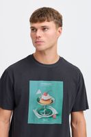 klassisches SOLID SDNong Herren T-Shirt mit Rundhals Shirt 21108418-194008 Schwarz