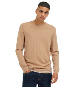 clásico BLEND hombre jersey de punto fino con cuello redondo jersey de punto 20717260-161315 Beige