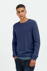 classique BLEND homme pull maille fine avec col rond pull en maille 20717260-194024 Bleu