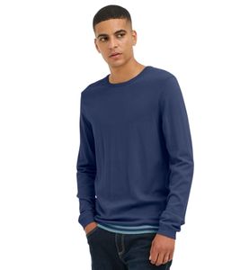 clásico BLEND hombre jersey de punto fino con cuello redondo jersey de punto 20717260-194024 Azul