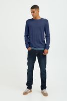 classique BLEND homme pull maille fine avec col rond pull en maille 20717260-194024 Bleu