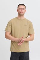 classic BLEND BHJamey men's T-shirt with crew neck shirt 20717774-161315 Beige