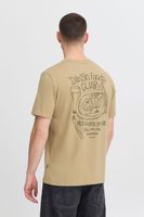 classic BLEND BHJamey men's T-shirt with crew neck shirt 20717774-161315 Beige