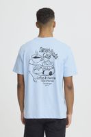 classic BLEND BHVagner men's T-shirt with logo print shirt 20718781-144121 Blue