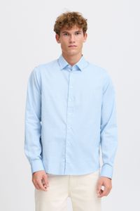 klassisches CASUAL FRIDAY CFGriffin Herren Business-Hemd mit Label-Detail Langarmhemd 20505437-144121 Blau