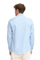 classica CASUAL FRIDAY CFGriffin uomo camicia business con dettaglio label camicia a maniche lunghe 20505437-144121 Blu