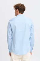 klassisches CASUAL FRIDAY CFGriffin Herren Business-Hemd mit Label-Detail Langarmhemd 20505437-144121 Blau