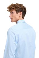 classica CASUAL FRIDAY CFGriffin uomo camicia business con dettaglio label camicia a maniche lunghe 20505437-144121 Blu