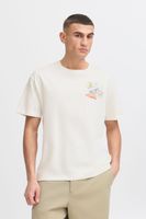 klassisches SOLID SDPavan Herren T-Shirt mit Print Shirt 21108601-114201 Weiß